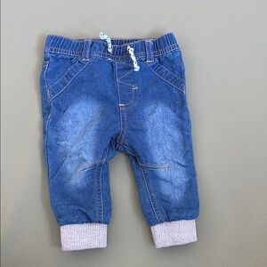 Kids Blue Denim Joggers
